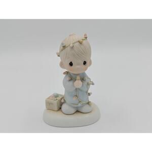 Precious Moments May Your Christmas Be Delightful Figurine 1985 Enesco 15482